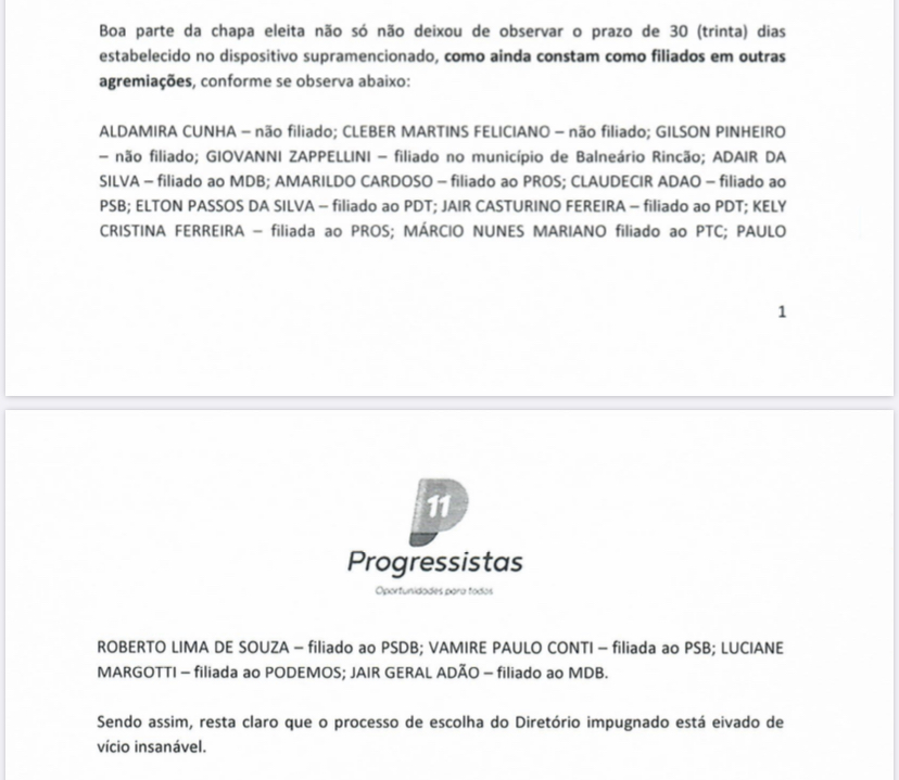 Atual presidente do PP está filiado ao PSB, aponta parecer jurídico