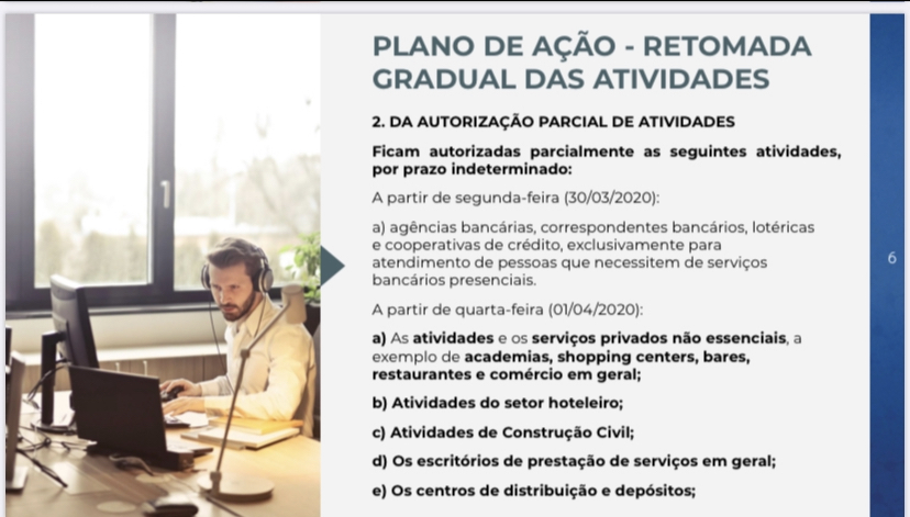 Governo anuncia a retomada de atividades em Santa Catarina