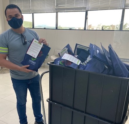 Coronavírus: Sindicato dos Mineiros recebe máscaras e álcool em gel da Unesc