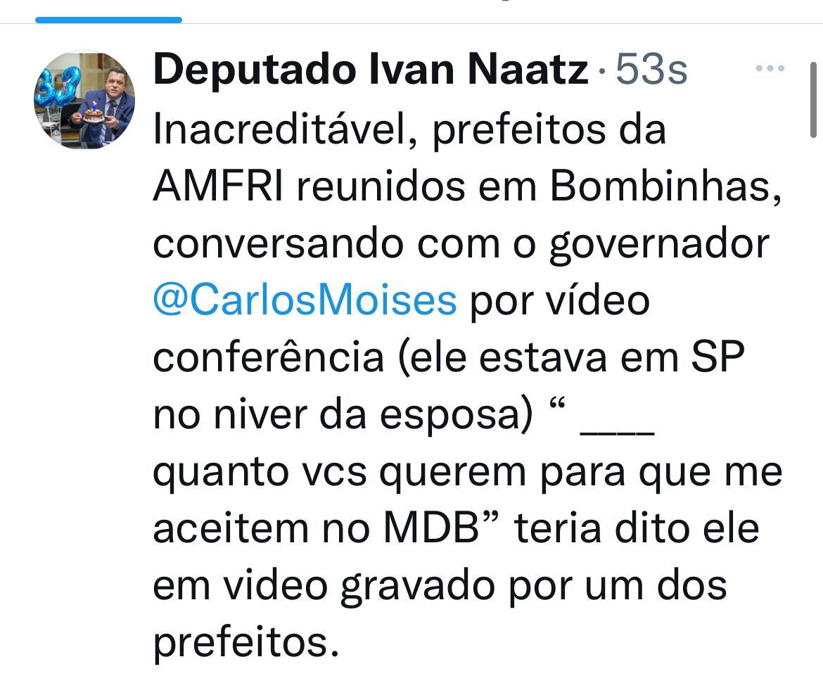 Clima pesado no MDB; Um ministro sanfoneiro; Moisés conversa com MDB sobre filiação; 