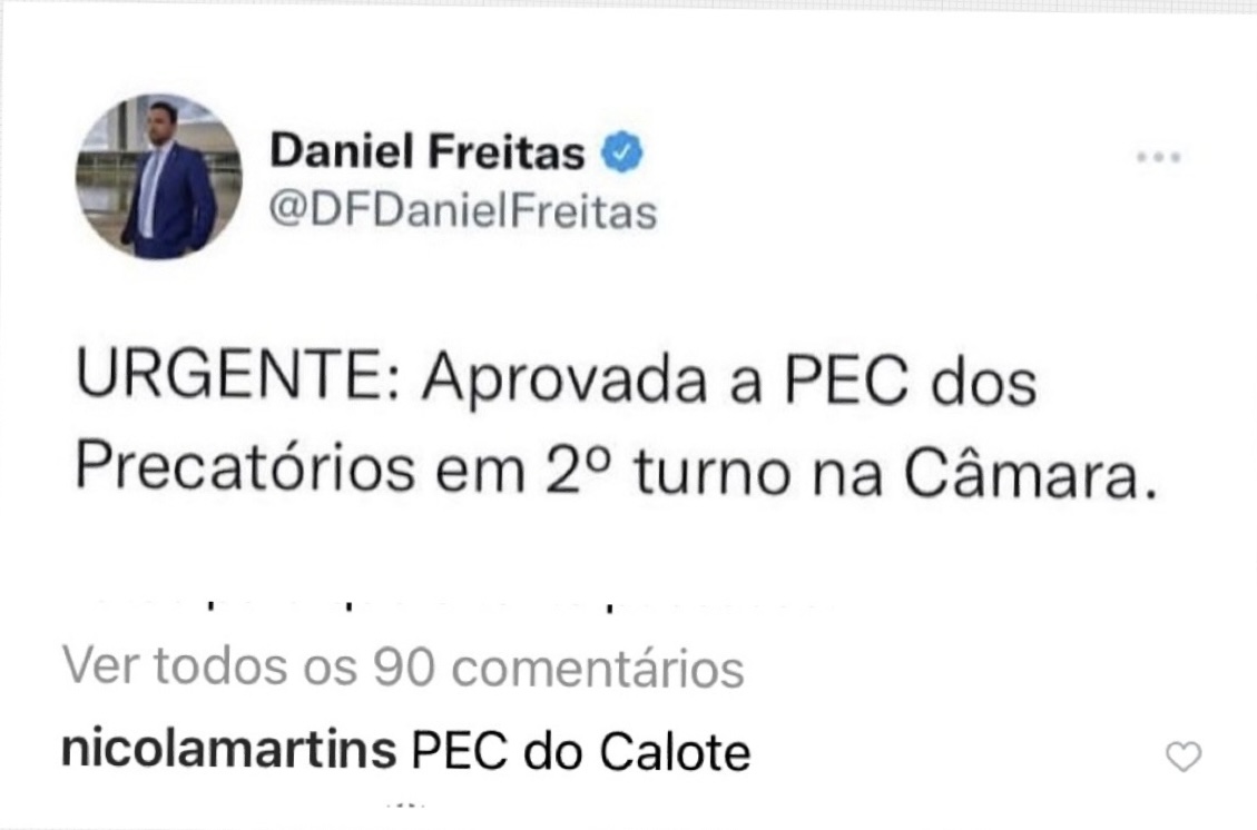 Prefeito Salvaro e vereadora Giovana Mondardo em Brasília; Vice assume em Nova Veneza; a vitória de Bolsonaro na PEC dos Precatórios